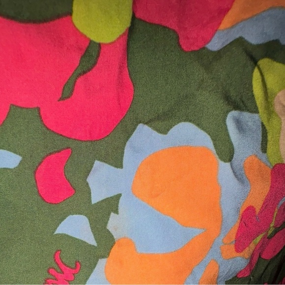 VTG Green Floral Multicolor Manuheali’i baby doll XL Dress - Picture 5 of 6